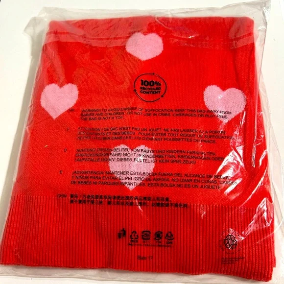 Lilly Pulitzer Tensley Red sweater with pink hearts - Picture 7 of 7